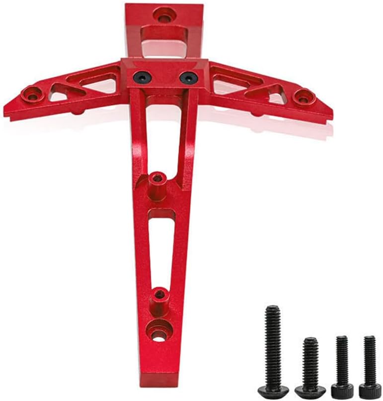Aluminum Alloy Front Brace Support RC Upgraded Parts for TRAXXAS 1/10 MAXX Wide MAXX Monster TRUCK-89086-4, 1/8 6S MAXX SLASH-102076-4 RC Car (Red)