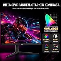 ZZA 32 Zoll Curved Gaming Monitor, WQHD 1440p, 165 Hz, 1 ms MPRT, 1500R, VA – Ansicht 3