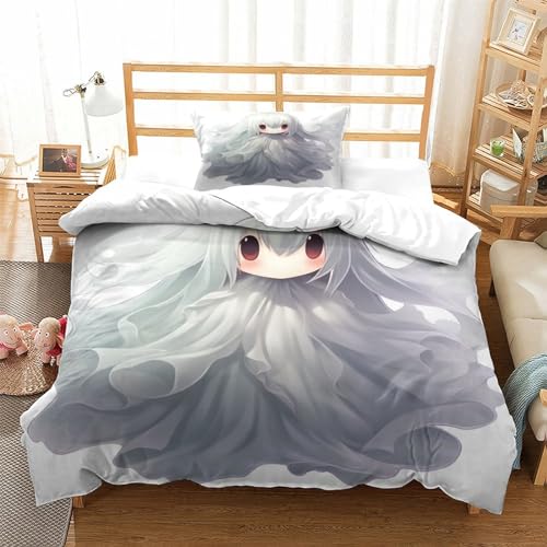 Housse de couette de qualité hôtelière parure de lit microfibre 3 pièces douce 135x200 - 4