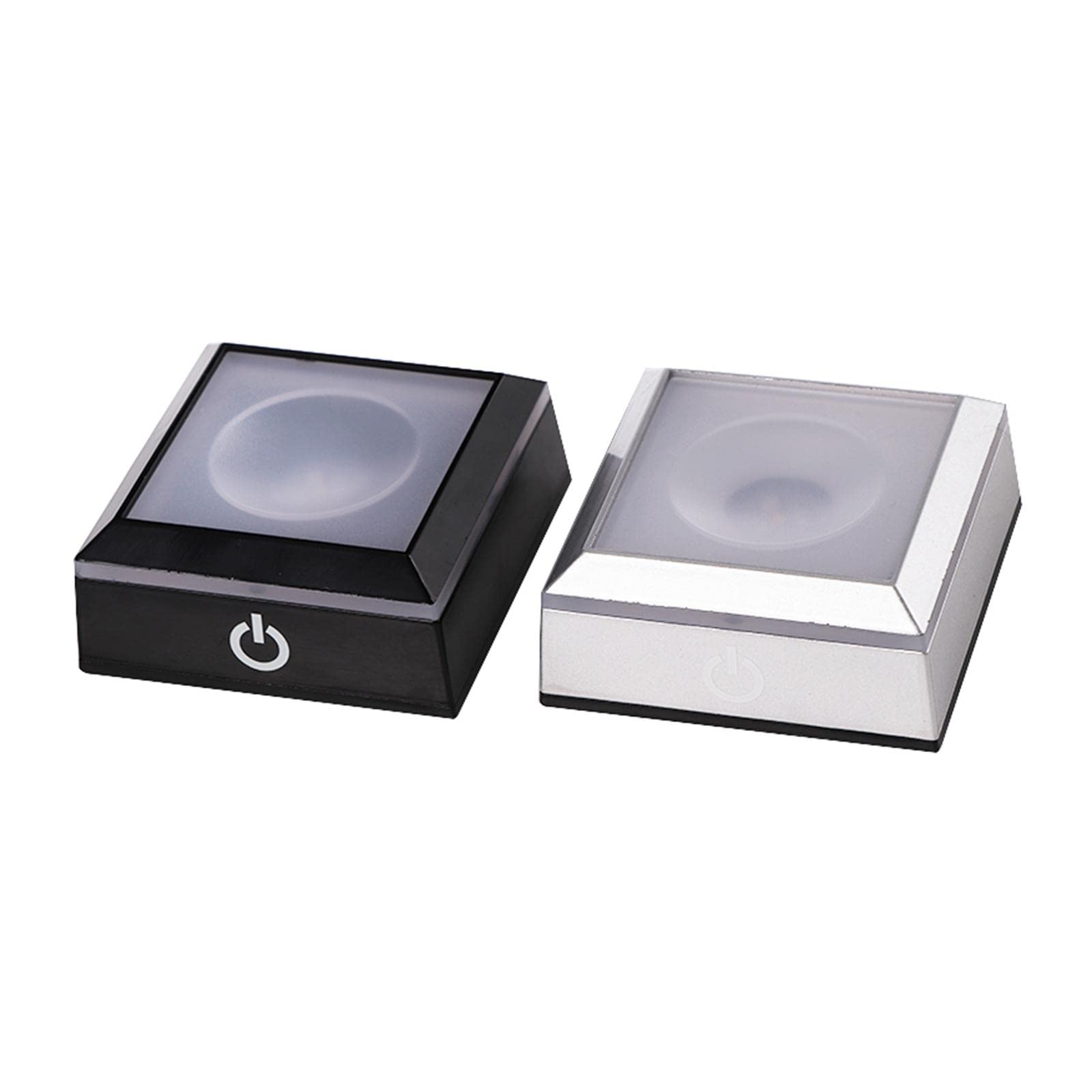 Fashion My Day Light Change Base LED Light Base Show Stand Display Plate Home Decor Silver-image-45