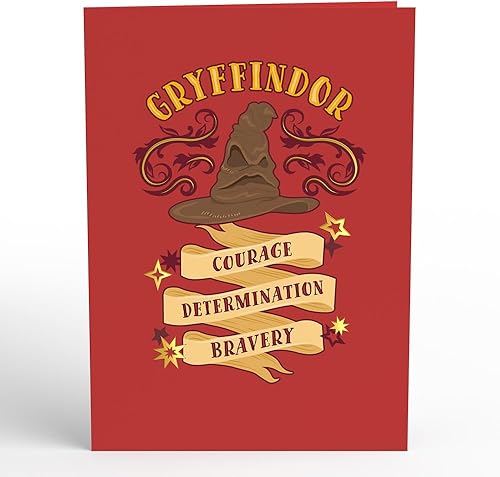 Miniatura 3 de Lovepop Harry Potter Gryffindor - Tarjeta emergente de cumpleaños, 5 x 7, tarjeta de cumpleaños para fanático de Harry Potter