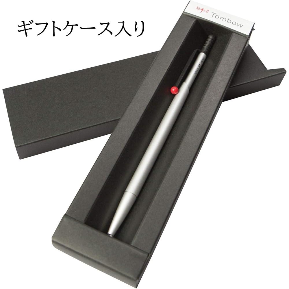 Amazon | トンボ鉛筆 油性ボールペン ZOOM 727 0.7 シルバー/ブラック