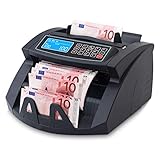 geldzählmaschine test Geldzählmaschine mit 5 Fach Prüfung 3 x Falschgeld+ 2 Fach Standard Prüfung UV-MG-IR + Längenprüfung + Breitenprüfung bei eingeschalteter DD Prüfung