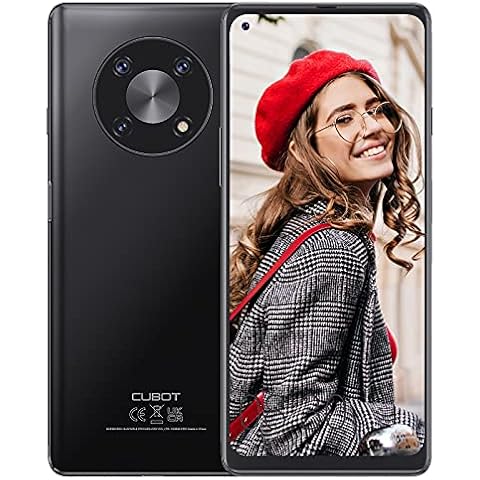 CUBOT Mobile Phone, MAX 3 Sim Free Smartphone, Android 11 Unlocked Phones, 6.95Inch Ultra Large Display, 5000mAh Massive Battery, 48MP Triple Camera, 4G Dual SIM, Face Unlock, NFC-Black Cover