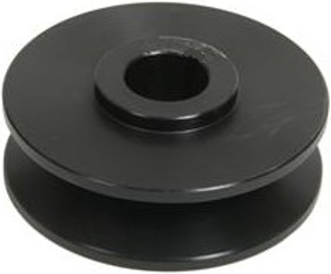 Mechman Alternators Single V-Belt Pulley, Black Anodized