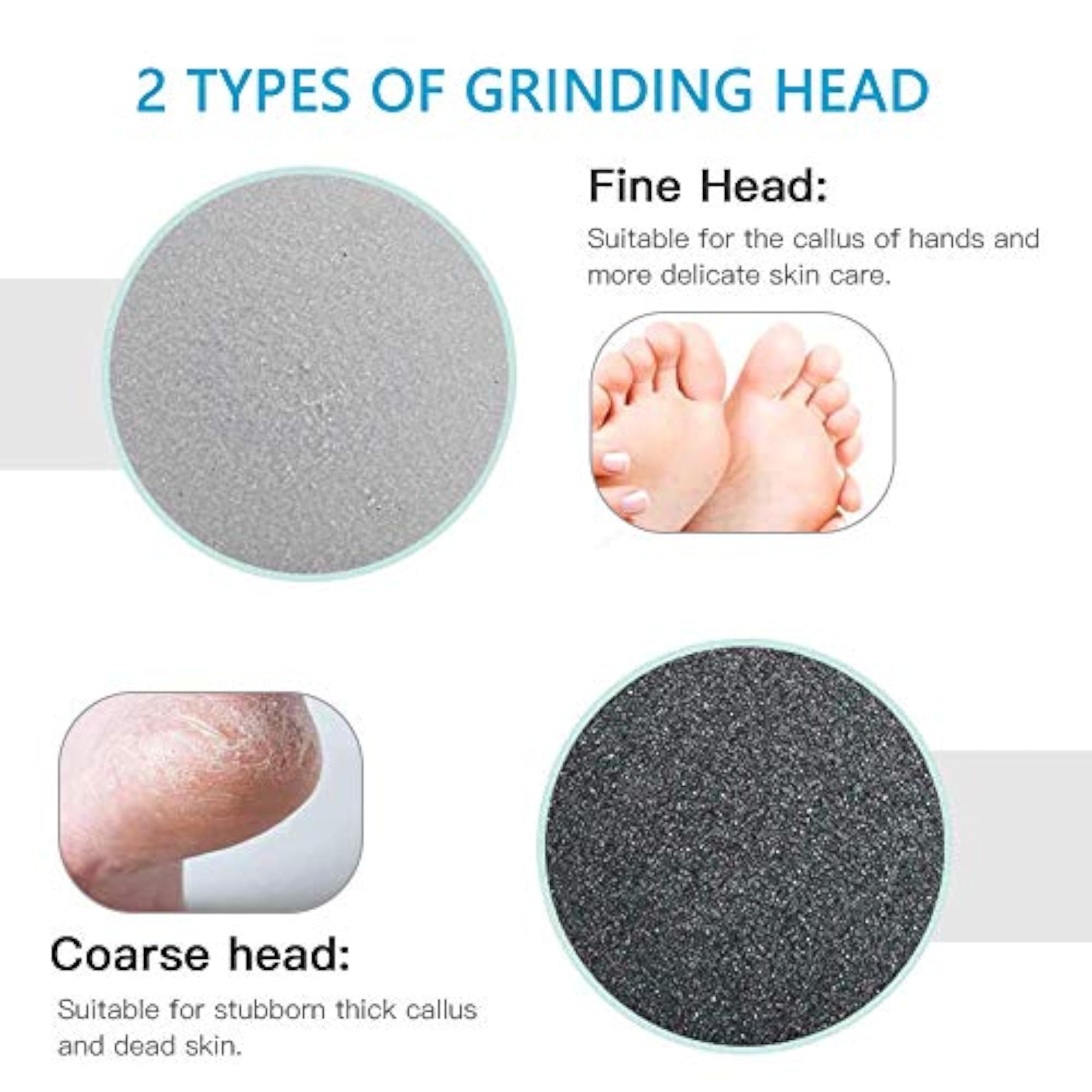 Electronic Pedicure Foot Filer with Vacuum, Smooth Feet