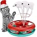 Cat Toys, Cat Toys for Indoor Cats,Interactive Kitten Toys Roller Tracks with Catnip, Spring Pet Toy with Exercise Balls Teaser Mouse