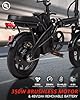 GOKU Electric Bike,Electric Bike for Adults, 350W Peak Motor (A1, Black) #4