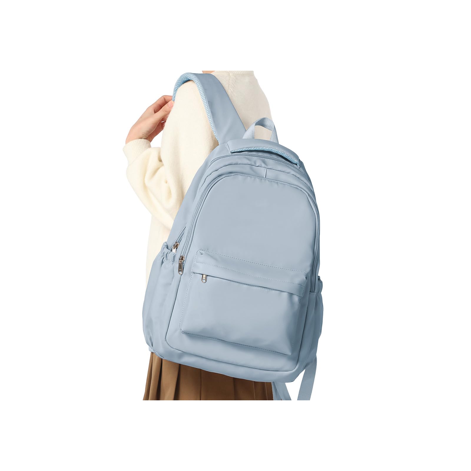 Sac a Dos College Fille Cartable Garçon Primaire Sacs à Dos Loisir Femme Homme Sac a Dos Ecole Scolaires d'école Fille Lycee Impermeable School Bag Bookbag,A3-Bleu