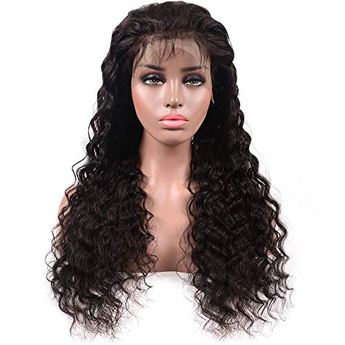 Perruque avant de lacet bouclée longue noire pour changer de style - 7