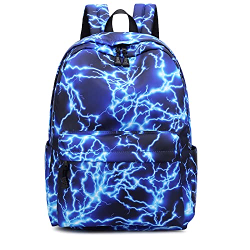 Starry Blue Laptop Bookbag for Men Waterproof Travel Bag Backpack for School Boys 16.5 inch