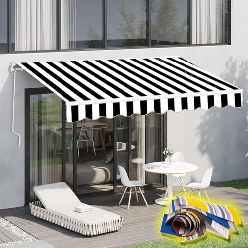 5x1.5m オーニングテント 大型【2m/2.5m/3m/4m/5m オプション Moubhjd オーニングテント】店舗用ひさし 簡単設置 ひさし 屋根 後付け 格納式 オーニングテント 巻き取り式 遮光 雨除け 目隠し UVカット 伸縮式オーニング 屋