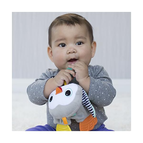 Infantino Cuddly Teether Penguin for Sensory Exploration - Silicone Teether, Teething Relief – Bild 3