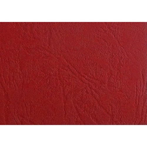 Preisvergleich Produktbild LeatherGrain Umschlagmaterial, A4, 100 Stück, rot