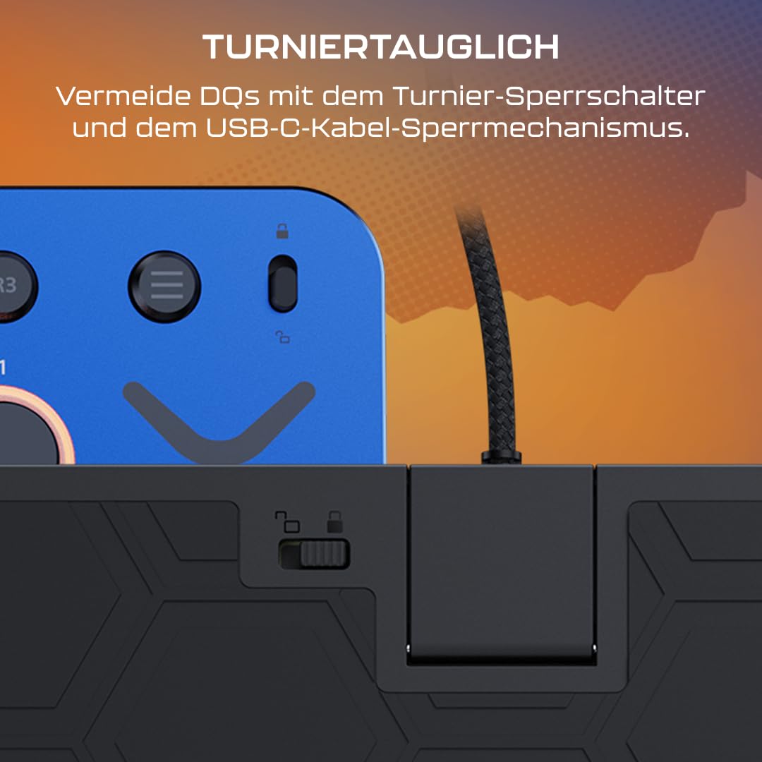 Turtle Beach Victrix Pro KO Leverless Fight Stick: Street Fighter II PS5 | Street Fighter II Champion Edition, PlayStation, Windows PC, Turnier-Arcade-Controller, 16 Cherry-Switches, schlankes Design