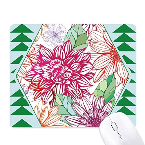 Tapis de souris green pine tree en caoutchouc pour soulager le poignet avec style