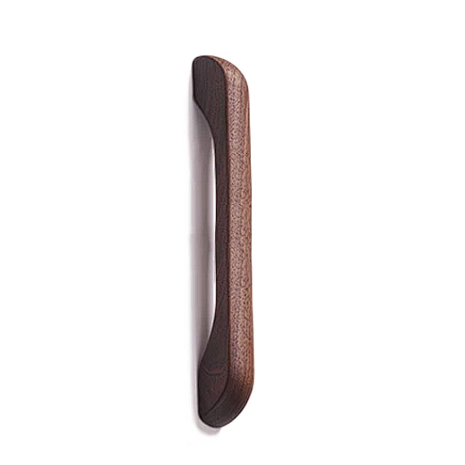Chenhoju Walnut Solid Wood Extended Cabinet Pulls Beech And Multiple Lengths For Wardrobes, Drawers, And Cabinets Cabinet Pulls(,130Mm)