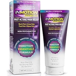 Inmotion Hemp Cream for Pain Relief – Ultra Strength Hemp Oil – 2.5 Ounce No Touch Sanitary Squeeze Tube for Back, Knee, Nerve, Muscle Pain Relief – New Lower Price