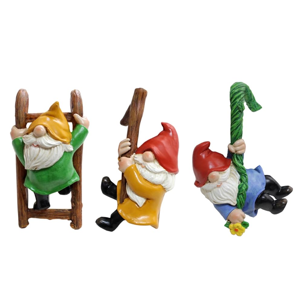 CTRLZS Fairy Garden Accessories Mini Gnomes Garden Kit Dwarfs Statue for Fairy Garden,Home Decoration 3PCS