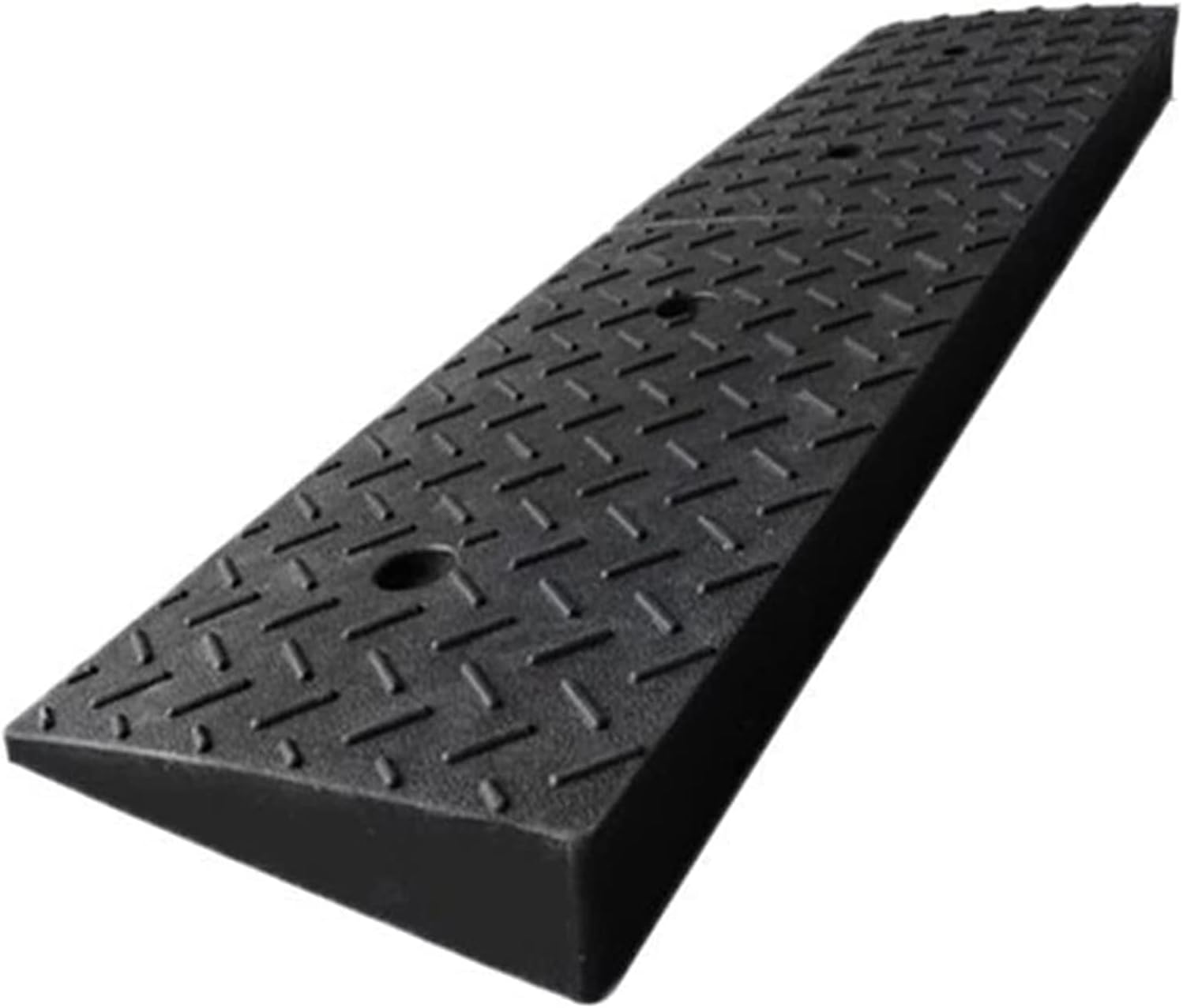 Ramp 5-9CM Car Ramps, Rubber Ramps Mat Truck Caravan Loading Ramps Hospital Parking Lot Threshold Ramps (Size : 98 * 24.5 * 8CM)
