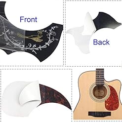 Missmore Lot de 7 pickguard autocollants en forme de colibri et d’eau pour guitare acoustique - Les Beatles, Paul McCartney, John Lennon, RIngo Starr, George Harrison Missmore Lot de 7 pickguard autocollants en forme de colibri et d'eau pour guitare acoustique – Image 3