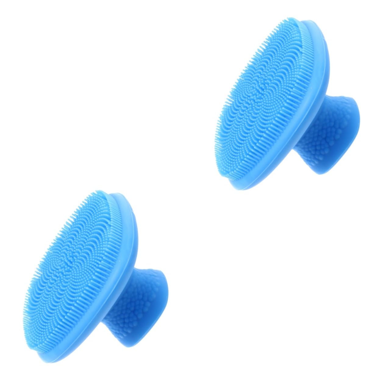 FRCOLOR Lot de 2 brosses de nettoyage pour le visage en silicone - Brosse de massage pour le visage - Brosse de massage pour le visage - Gel de silice - Gouttes d'eau