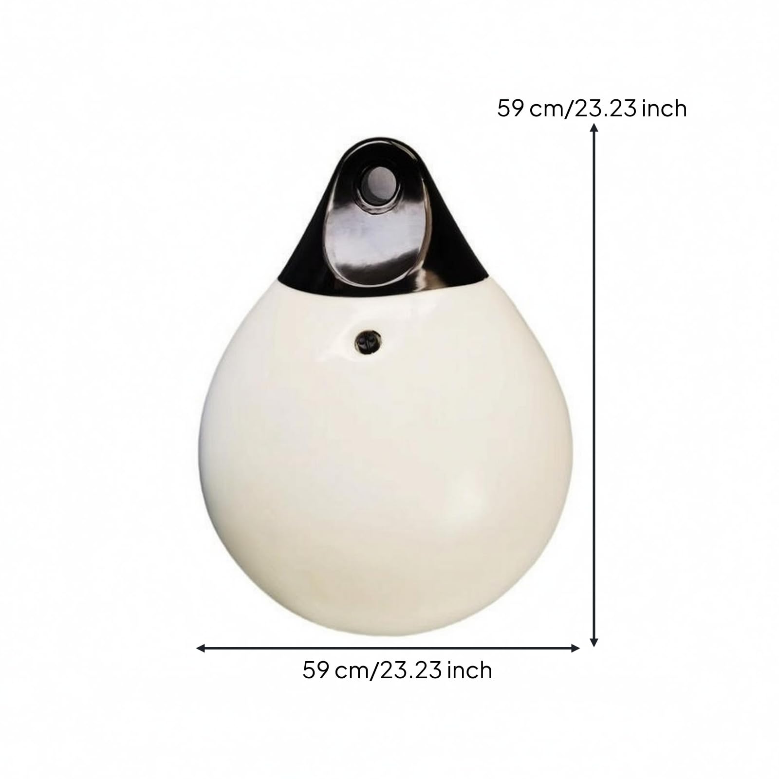 Sacco da Pugilato Gonfiabile Riempita D'acqua Sacco Gonfiabile Rinforzo Superiore Palla Sospesa per Palestra, Bianco, A3 D47CM L59CM