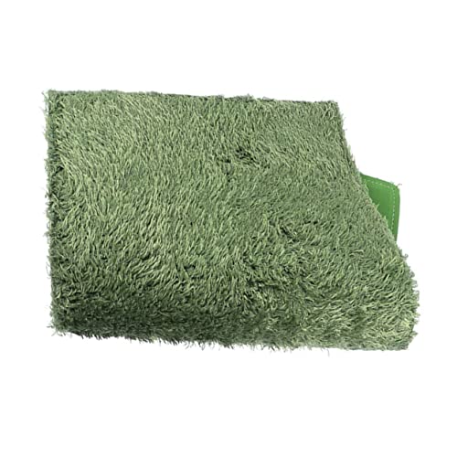 BESPORTBLE Reptile Terrarium Liner Reusable Mat for Bearded Dragons Amphibians and Tortoises Vivid Fake Moss Carpet for Easy Climbing and Moisture Retention