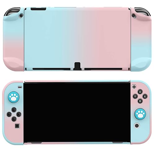 Miniatura 5 de COMCOOL Dockable Case for Nintendo Switch OLED - 9 FT Military Grade Drop Protection with Tempered Glass Screen Protector and Thumb Grips Protective