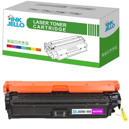 InkJello Remanufactured CE343A Toner Cartridge Replacement for HP LaserJet Enterprise 700 Color MFP M775dn, MFP M775f, MFP M775z, MFP M775z+ Magenta (1 Pack)