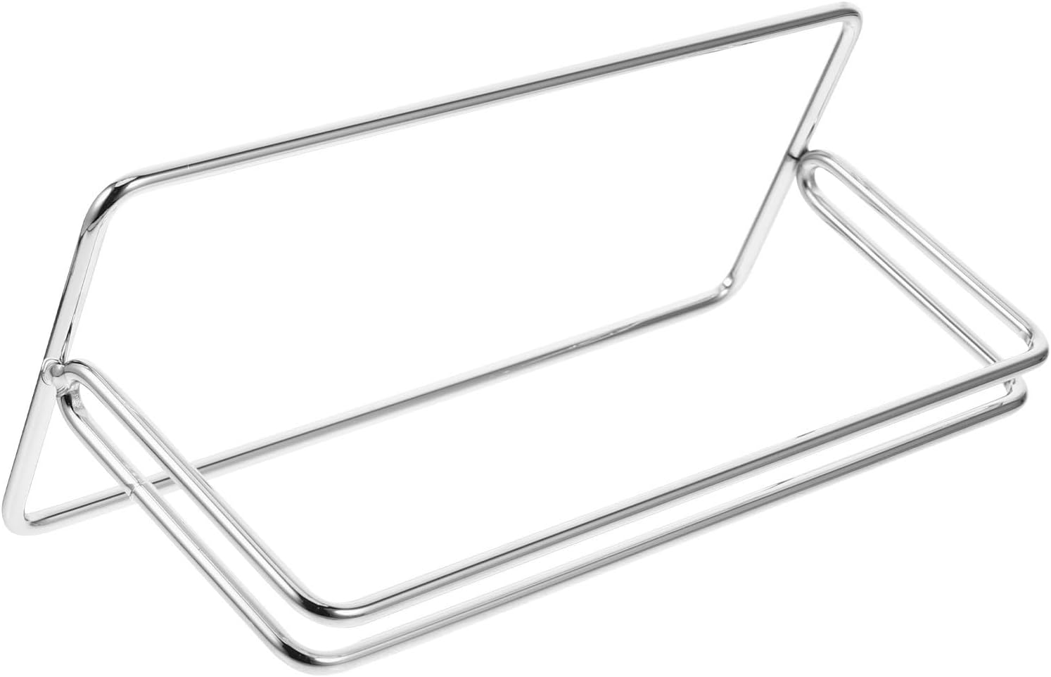 Toddmomy Silver Steel Partition Support Stand for Desk Screen Base Holder with Easy Installation and Stable Reliable Design, Suitable for Panels to 9mm Thick, for School Exams and Other