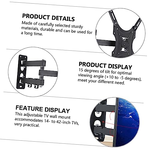 Support mural orientable pour téléviseur et écran TV réglable