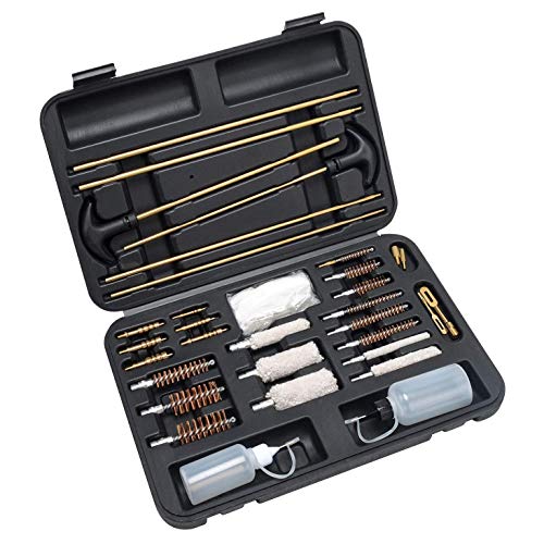 FIREGEAR Gun Cleaning Kit Universal Supplies for Hunting Rifle Handgun Shot Gun Cleaning Kit for All...
