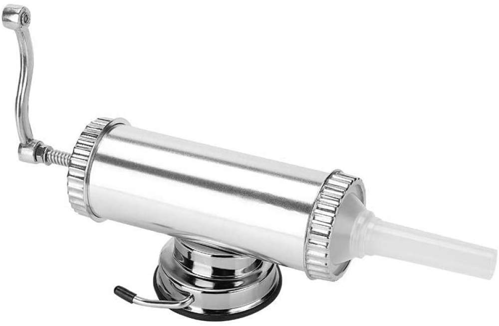 Machine à saucisse - Machine à saucisse en alliage d'aluminium de 0,9 kg Kit de remplissage de viande durable pour usage domestique avec base fixe