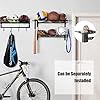 XCSOURCE Garage Sports Equipment Storage Rack with 3 Separate Shelf, Ball Rack, Sport Equipment Organizer with 4 Hooks for Badminton Racket, Basketball Rack for Basketball Football Rugby