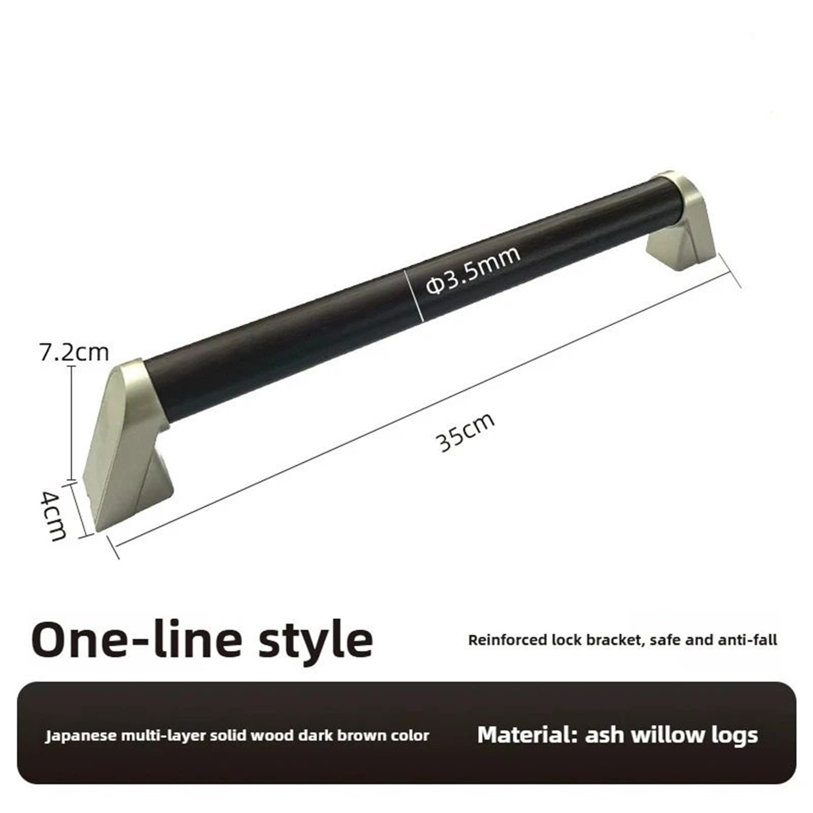 Barras de Apoyo para baños Barra de Apoyo para baño, Antideslizante, Impermeable, para Pasillo, anticaídas, anticorrosión Tirador de baño(Original350mm49)