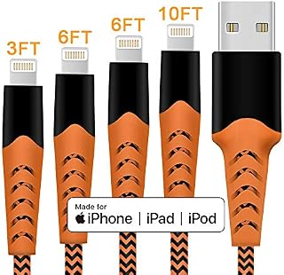 iPhone Charger, HARIBOL iPhone Lightning Cable Apple MFi Certified 4Pack[ 3.3FT 6.6FT 10FT]