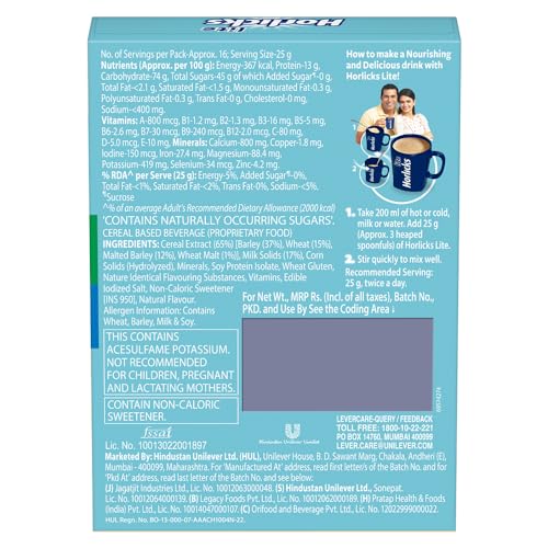 Image of Horlicks Health & Nutrition Drink for Kids, 1kg Jar & Horlicks Lite Badam Flavour Health & Nutrition Drink for Adults, 450g Powder Refill Pack