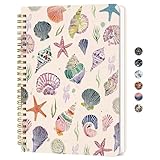 ZOTIA Lined Spiral Journal for Women, A5 Hardcover Cute Notebook for Work & Note Taking, Aesthetic Pretty Journal for Writing, 140 Pages, 6'x8', Whimsical Bits