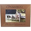 Customgiftsnow grandkids the best party of growing old engraved tabletophanging natural alder wood picture frame 4×6 horizontal  urban country home decor