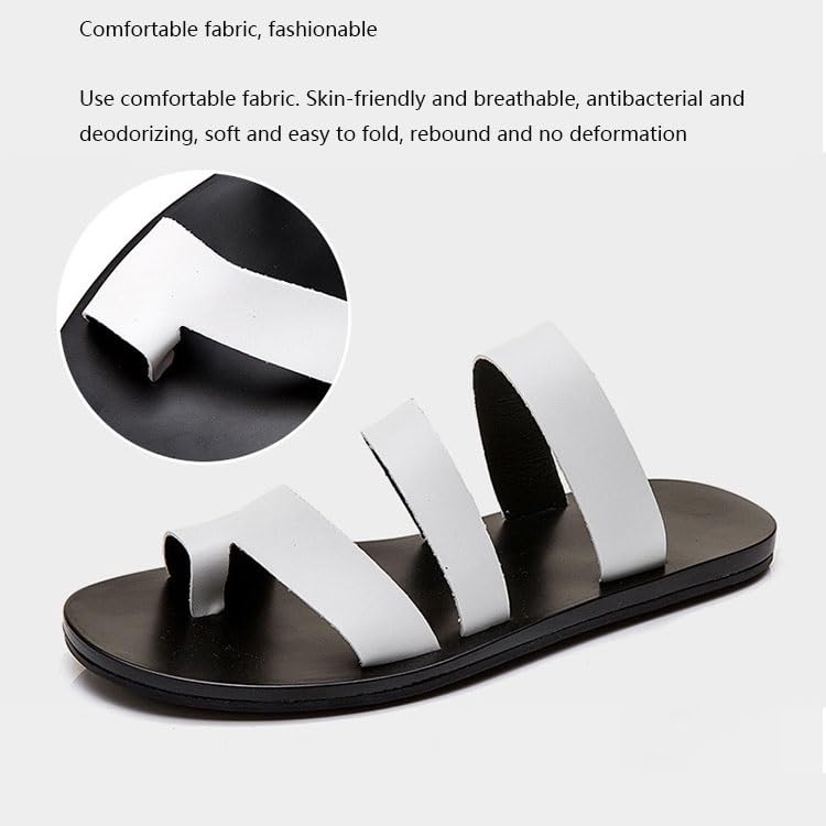 Yytcsjz Men Slip-On Clip-Toe Non-slip Bunion Corrector Beach Breathable Sandals, Stylish Open Toe Summer Beach Soft Durable Orthotic Flip Flops, for Dad, Men, Summer, Travel, Outdoor, Walking3