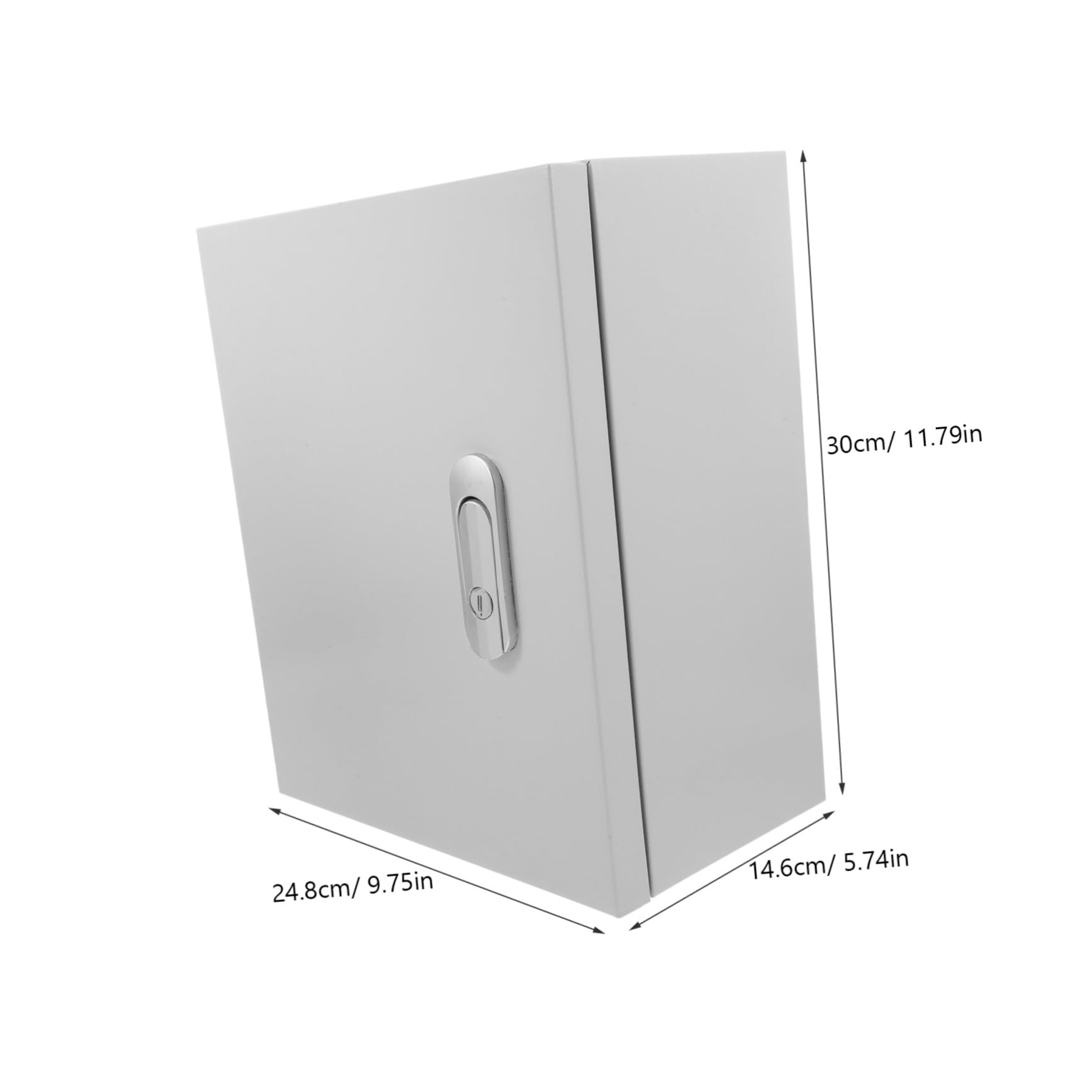 DOITOOL Elektrische Verteilerbox aus Eisen mit Großer Kapazität und Sicherheitsverschluss Vielseitig Montierbar für Außenbereich mit Eleganter Weißer Oberfläche