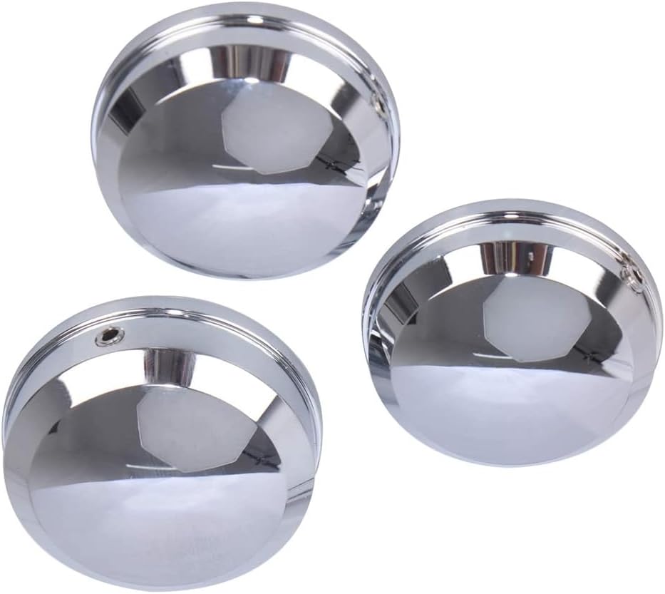 Motorcycle Upper Fork Stem Covers, Compatible with Harley Sportster XL Dyna FXD FXDL FXDS-CONV, Softail FLS, FLSS, FLSTF, FLSTFB, FLSTFBS, FLSTN, FLSTC., Chrome