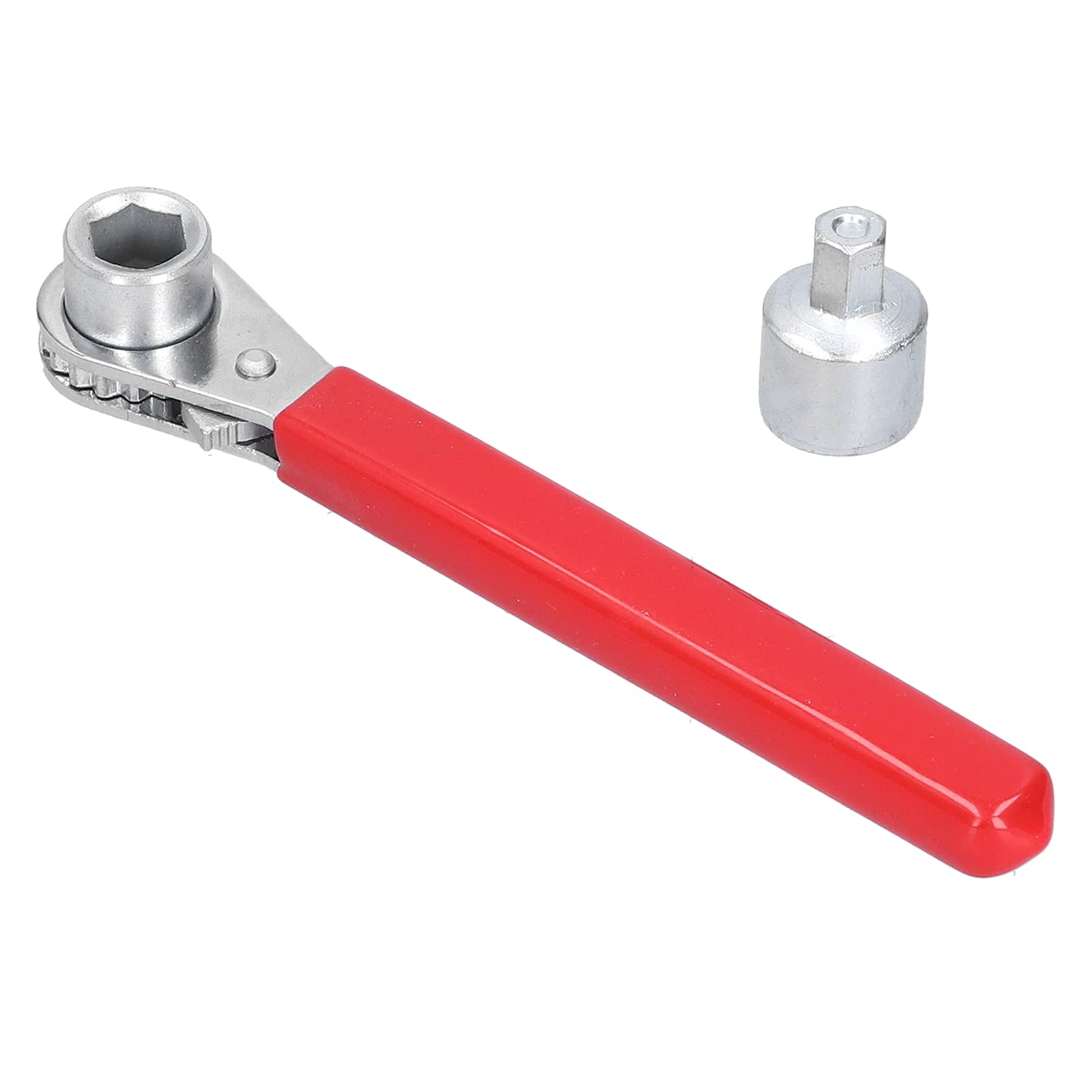 KIMISS Ratchet Wrench 10mm, 5/16in 0.4in Battery Terminal with 1/2in Socket 5 16in Spanner 1 2in for Top Side Post Car Hand Tool