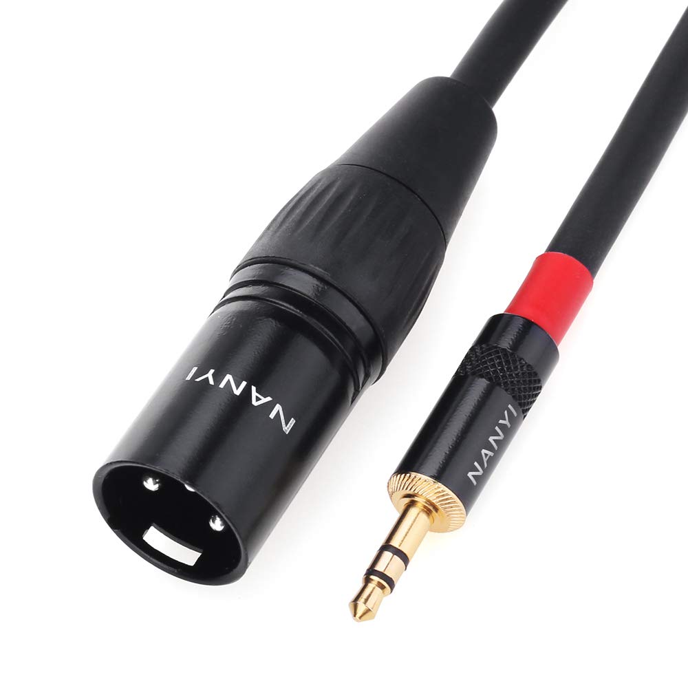 Cable TRS 3.5mm a XLR macho NANYI de interconexión para audio y micrófono 8