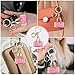 Aisity Cute Keychains for Women Pink Bag Charms for Tote Bags Handbags Purse Accessories Purse Charms for Teen Girls Trendy Cool Stuff