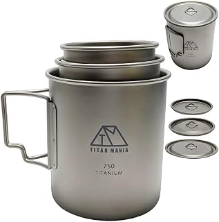 TITAN MANIA(チタンマニア) マグカップ チタン製 蓋付…