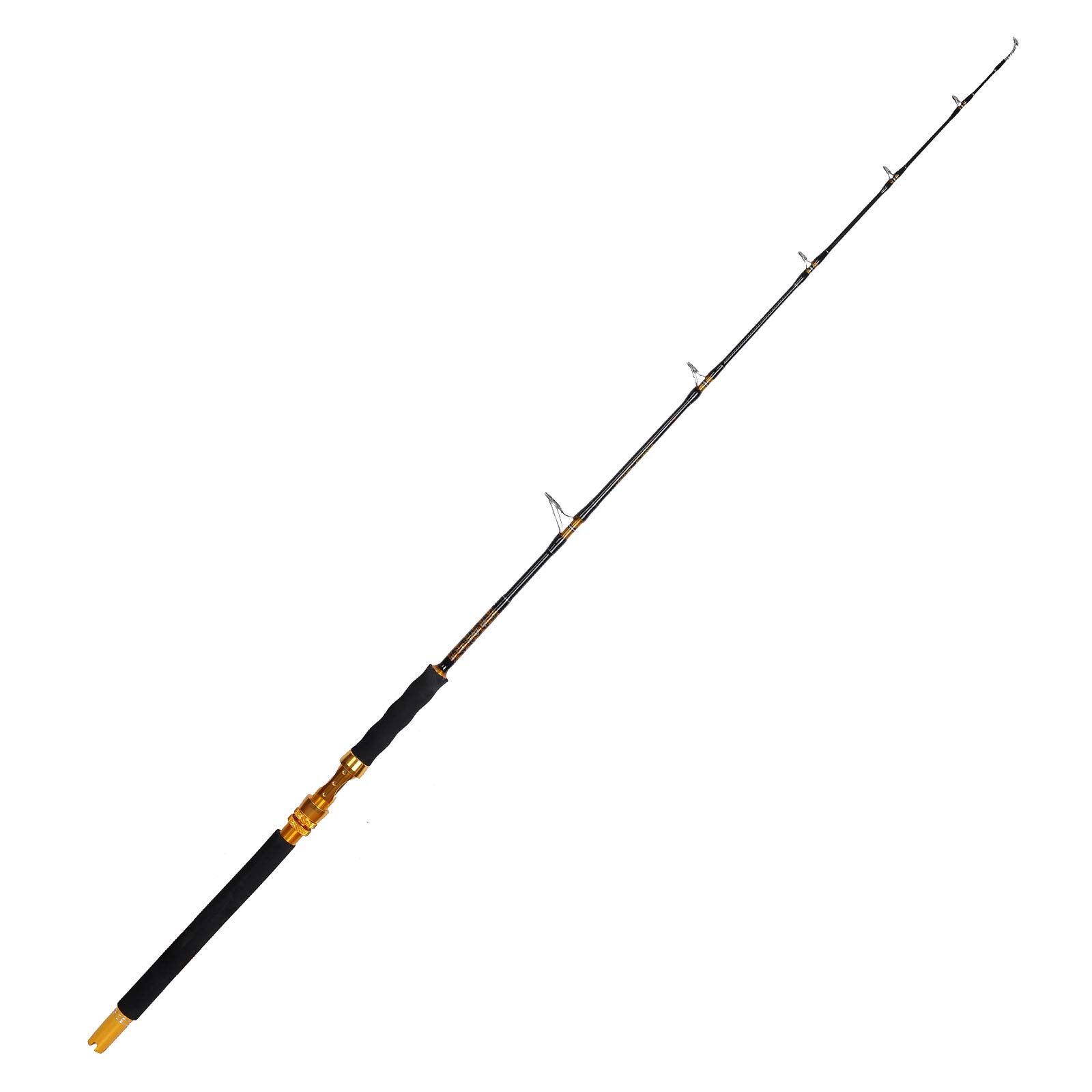 Fiblink Saltwater Jigging Spinning Rod 1-Piece Heavy Jig Fishing Rod (30-50lb/50-80lb/80-120lb, 5-Feet 6-Inch)