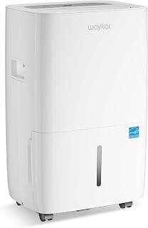 Waykar 80 Pint 2025 Energy Star Dehumidifier for 5000 Sq Ft Basements Homes Large Rooms Drain Hose Included