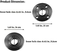 Vista 2 de Juego de 3 piezas de repuesto de brida de amoladora 5/8-11 con llave inglesa, accesorios para amoladora angular compatibles con Dewalt Milwaukee